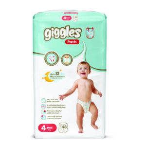 GIGGLES BABY PANTS JUMBO NO:4 MAXI 48 PCS