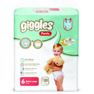 GIGGLES BABY PANTS TWIN NO:6 EXTRA LARGE  020 PCS