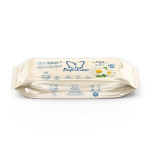 PAPILION FLUSHABLE WET WIPES CHAMOMILE 48PCS