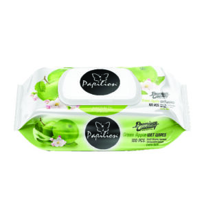 PAPILION WET WIPES GREEN APPLE 100PCS